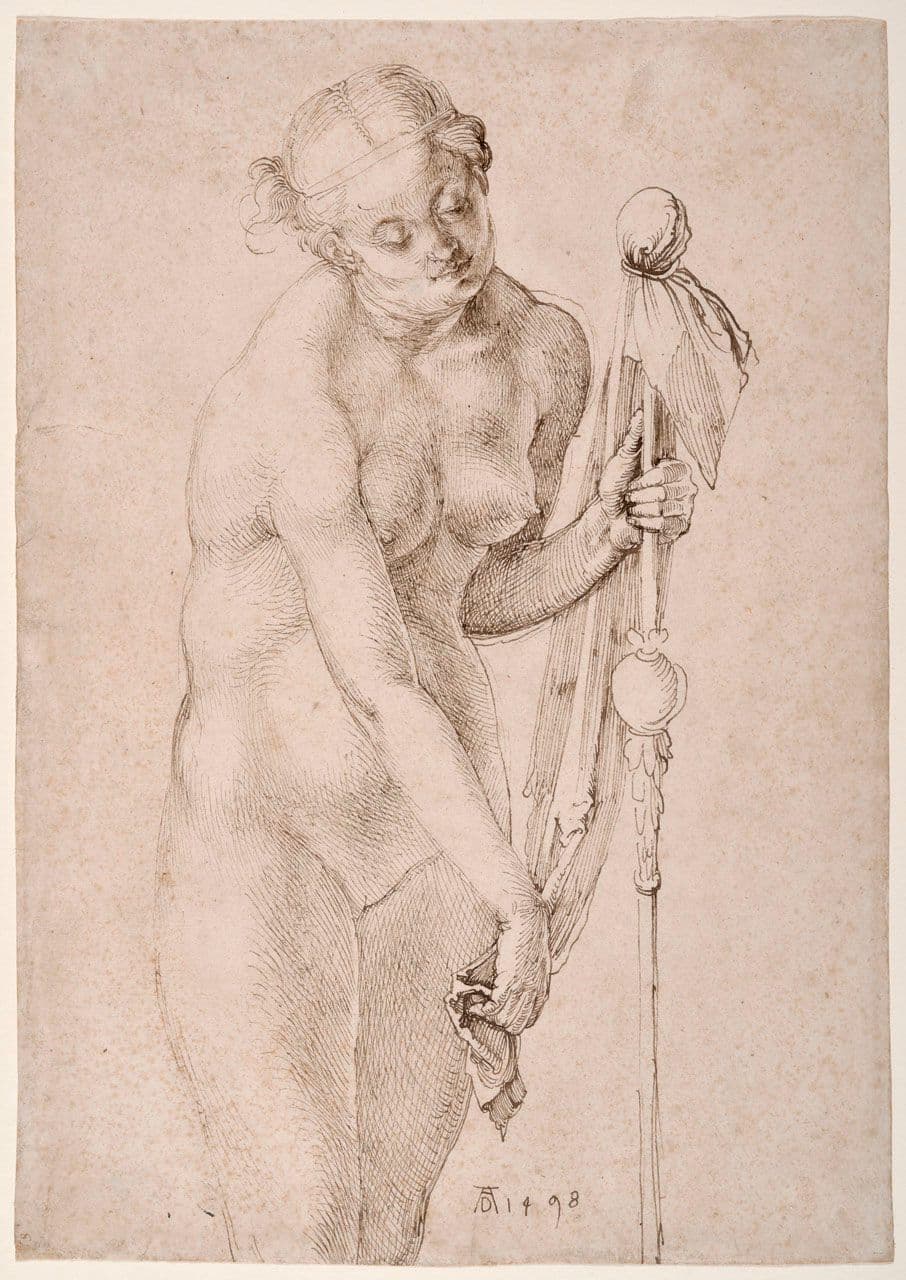 Female Nude with a Staff