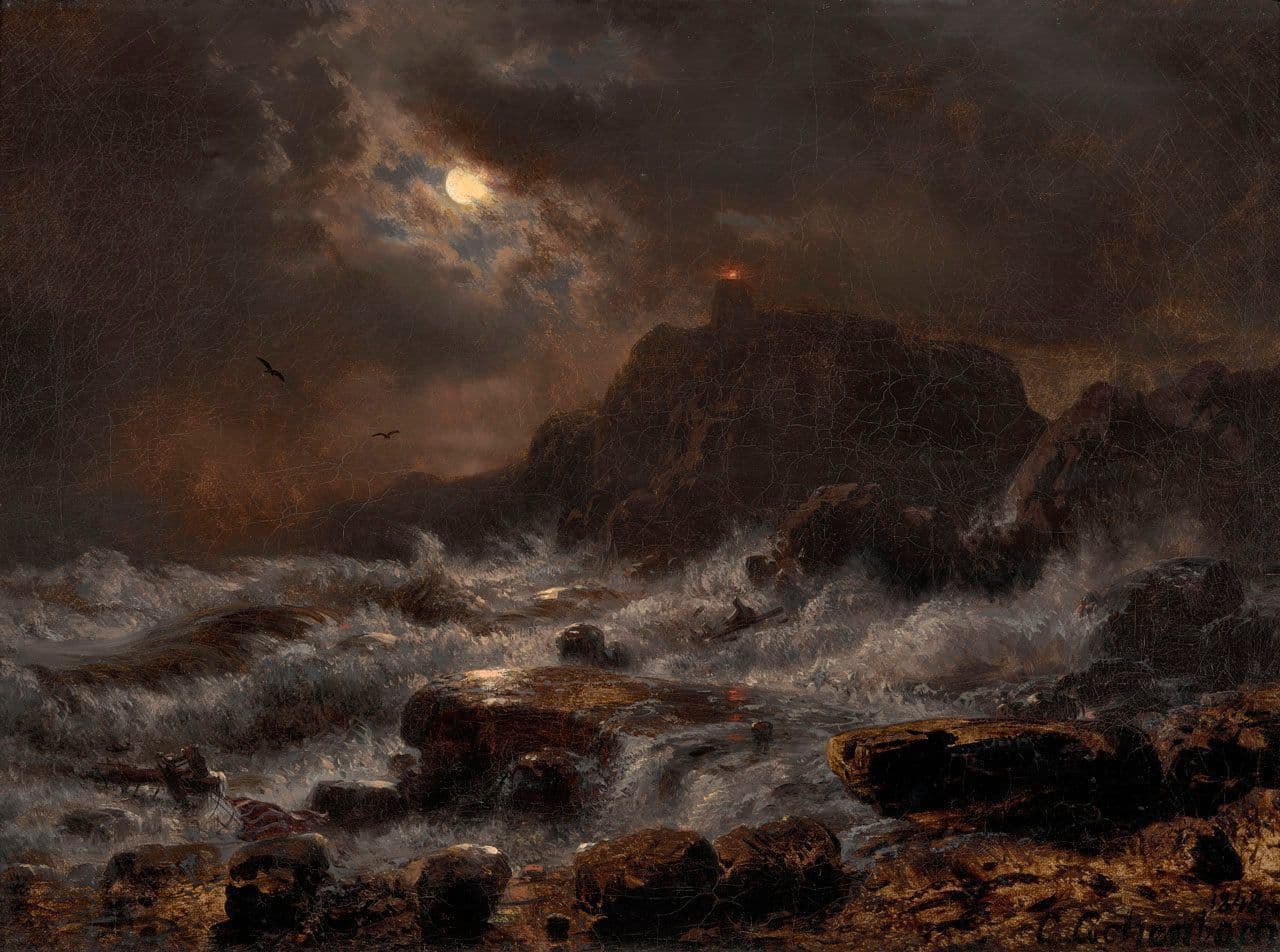 Norwegian Coast by Moonlight